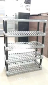 RAK SEPATU PLASTIK TABITHA PANAMA SILVER SUSUN 3 4 5 KUAT KOKOH ANTI AIR [TBTACC]