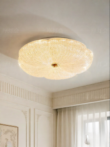 FANCY LAMP CLUB | Creative New French Modern Luxury Flower Ceiling Light for Bedroom Eye Protection