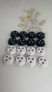 4Pcs Self Adhesive Mute Ball Universal Wheel Furniture Casters Wheels Stainless Steel Wheel 360° Rotation Pulley Free Drilling Wear-Resistant