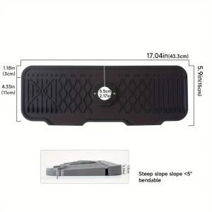 Kitchen sink splash guard silicone faucet handle drip tray multi-purpose drying pad sponge rack and bathroom countertop