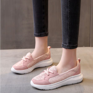 IELGY Slip-on slip-on casual womens shoes 2024 new mom low-top flat walking shoes
