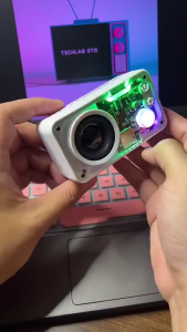 Loa Bluetooth không dây V1 mini loa siêu trầm siêu hifi loa ngoài trời mini có độ trung thực cao loa không dây Bluetooth 5.3 LED RGB đổi màu