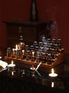 YILI DECO | Vintage Wooden Aromatherapy Display Rack
