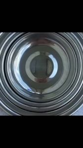 Đĩa inox trơn tròn đơn giảndày từ tính sang trọng đường kính [ 12 14 16 18 20cm ]