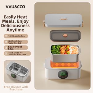 vvu&cco | Wireless Heating Lunch Box