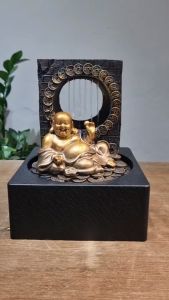 น้ำพุพระสังกัจจายน์ รุ่นรหัส1236143GL น้่ำพุตั้งโต๊ะ น้ำพุน้ำล้นเสริมฮวงจุ้ยแต่งบ้าน