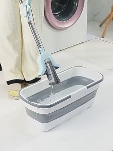 ไม้ถูพื้น&ถังน้ำพับได้ ถังพับได้พกพา ประหยัดพื้นที่ ถังน้ำ ตั้งแคมป์ ถังน้ำ ประหยัดพื้นที่จัดเก็บ ถังน้ำ กะละมังพกพา สำหรับซักผ้า ใส่น้ำ ต่างๆ