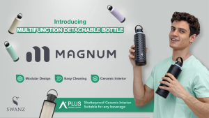 SWANZ Magnum Bottle PRINTED 750ml - Vacuum Insulated Ceramic Coating Cup Stainless Steel Thermos Tumbler Flask