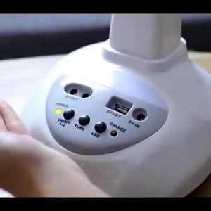 kipas angin panel tenaga surya solar stand fans bertenaga desktop kamar tidur lampu led rumah