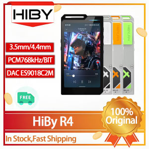Original HiBy R4 ES9018Q2M*4 Android12 HiFi Music Player MP3 Audio Bluetooth WiFi DSD256 MQA 16x USB DAC Headphone AMP 11hr 4.7 OPA1652
