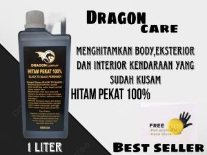 Penghitam body permanen 1liter murah sudah dapat sarung tangan dan busa