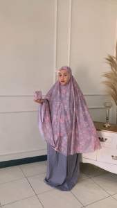 Mukena Dewasa MukenaTravelling Bahan Parasut Korea Premium 2in1 set sajadah