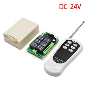 Mô-đun Công Tắc Điều Khiển Từ Xa 6 Kênh Đa Năng Với Bộ Phát RF 433 MHz - Rơle Không Dây DC 12V/24V Để Chiếu Sáng Rèm Cửa