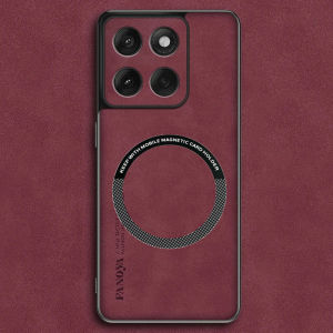 เคสโทรศัพท์หนังแกะแม่เหล็กนุ่ม สำหรับ MOTO G56 G86 Power G85/75/55/45/35/15/05 รองรับการชาร์จไร้สาย Magsafe ป้องกันรอยขีดข่วน