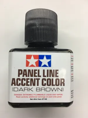 Tamiya Panel Line Accent Color Dark Brown ENAMEL PAINT 87140