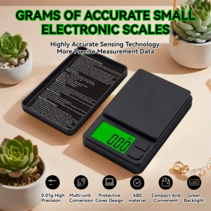 BZAJGEJGESG Digital Scale High Precision 0.01g 0.1g Electronic Mini Scale Portable and Lightweight Pocket Jewelry Scale Kitchen Food Weighing Scale Coffee Scale