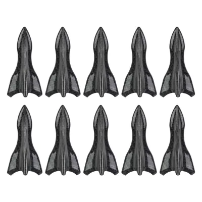 10Pcs Rear Roof Shark Fins Spoiler Wing Kit Universal Car Roof Spoiler Bumper Spoiler Shark Fin Diffuser Vortex Generator