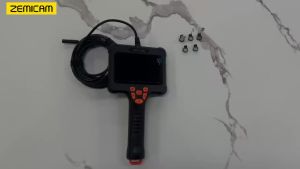 1-30m Hand-held Industrial Endoscope Camera with 4.3 IPS Screen 8mm 1080P Probe IP67 Borescope for Plumbing Car Inspection