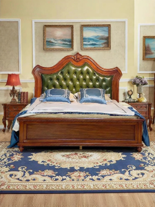 American Retro Solid Wood Bed 1.8m
