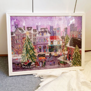 Puzzle Mounting Frame Galison Christmas Square Picture Frame Wall Mounting 1000 Pieces Photo Frame 70*50 Puzzle Frame