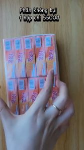 Combo 10 Hộp Phấn Viết Bảng Không Bụi MIC 221 (Phấn Trắng/Phấn Màu)