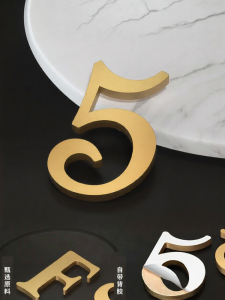 ZHICAIYOU | Custom Antique Bronze 3D Number Plate