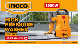 INGCO 1600W HIGH PRESSURE WASHER | MAX 140BAR | HPWR16008