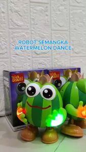 Mainan Anak Robot Semangka Dance Watermelon Prince Dancing Light & Music YL94