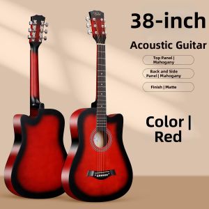 ZHUOLESHI | Carbon Fiber Neck Acoustic Guitar 38 Inch