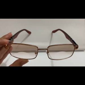 Kacamata PLUS 2 in 1 DOUBLE FOKUS BISA untuk Baca dan Normal 2FUNGSI /Kacamata Plus / Kacamata Rabun Dekat Lensa Coklat Frame Besi Ada Nosepad - FLASH SALE KACAMATA PLUS