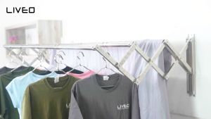 Jemuran Dinding Baju Stainless Steel Liveo LV-316 / Jemuran Lipat Gantung