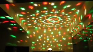 LED Light Crystal Magic Ball MP3 USB Bluetooth Mini PAR Light RGB Wash Effect Stage Lamp Support Sound Activation for Wedding Party DJ Bar Club