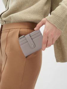 2025 New Simple Short Wallet for Women Integrated Coin Purse Card Holder Litchi Pattern Leather Wallet Youth Fashion