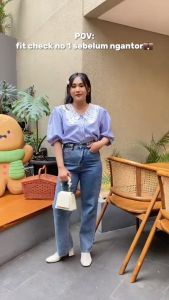 Yoenik Apparel Eunji Lace Collar Tops - Kemeja Vintage Korea