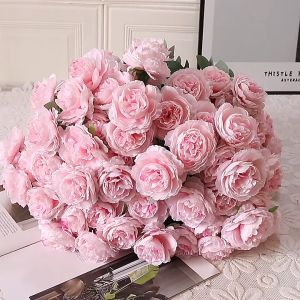 Imitation Rose Artificial Living Room Flower Valentines Single Rose Decoration Fake Flower Rose