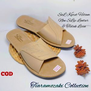 Sandal Papirut Wanita Pita Flat SoL Karet Nonslip