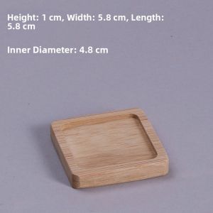 Retro Bamboo Cup Mat round Flower Pot Mat Dining Table Heat Resistant Pad Bowl Pad Pot Anti-Scalding Pad Plate Tea Ceremony