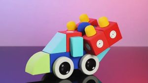 3D Magnetic Foam Building Blocks DIY Soft Magnet Stacking Cubes Set