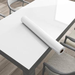 Solid Glossy Self-Adhesive Wallpapers Waterproof DIY Home Decor Stickers for Dining Table Cabinet - Wear-Resistant