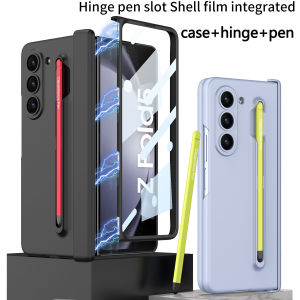 For Samsung Galaxy Z Fold 7 case with hinge and pen fashionable and light luxury full cover