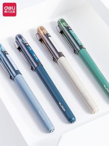 Deli NS567 High Capacity Neutral Pen Student Rollerball Signing Pen Black Cap off 0.5mm Water Pen Office Supplies