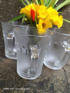 murah!!!/3pcs gelas kopi/gelas kaca tebal/gelas apel (3pcs)