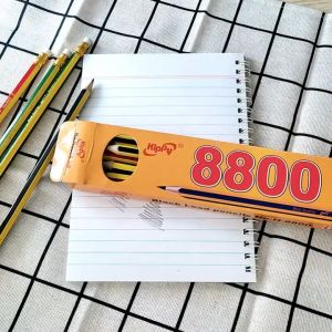 ดินสอไม้ HB KIPPY ลายริ้ว รุ่น 8800 ตรา เหลา พร้อม ดินสอเด็ก ดินสอวาดรูป