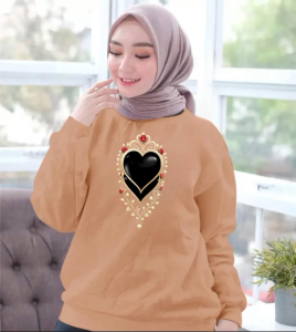 Kaos Wanita Lengan Panjang>Baju Kasual Adem Dan Nyaman>Sedia Size M L XL XXL