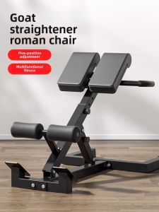 Roman Chair Home Use Foldable Fitness Equipment Back And Abdominal Muscle Training Exercise Goat Lift Bodybuilding Equipment