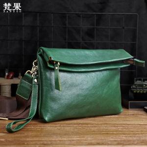 SHIPAILUO | Vintage Full Grain Vegetable Tanned Leather Soft Leisure Shoulder Bag