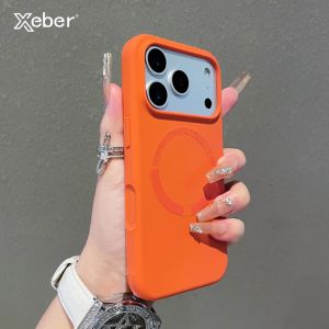 Soft Liquid Silicone For Magsafe Wireless Charging Magnetic Case For iPhone 17 16 15 14 13 12 11 Pro Max Plus Candy Color Cover