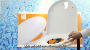 2IN1 Tutup Closet Duduk Universal Model Dewasa Dan Anak Putih D/O Shape