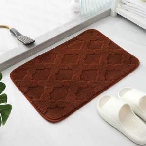 COD Solid color foot mat absorbent non-slip mat for bathroom Door mat Kitchen dust mat is machine washable