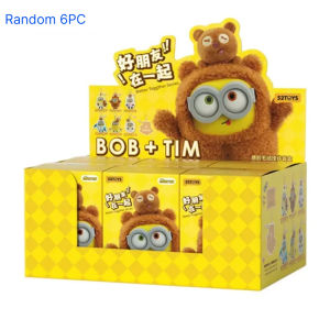 52TOYS | BOB&TIM Minions Better Together Series Anime Cute Cartoon Surprise Gifts Box Keychains Figure Model Trendy Toys Christmas Gifts.